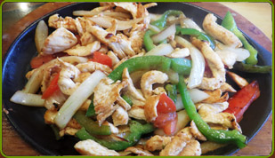Chicken Fajitas, plate